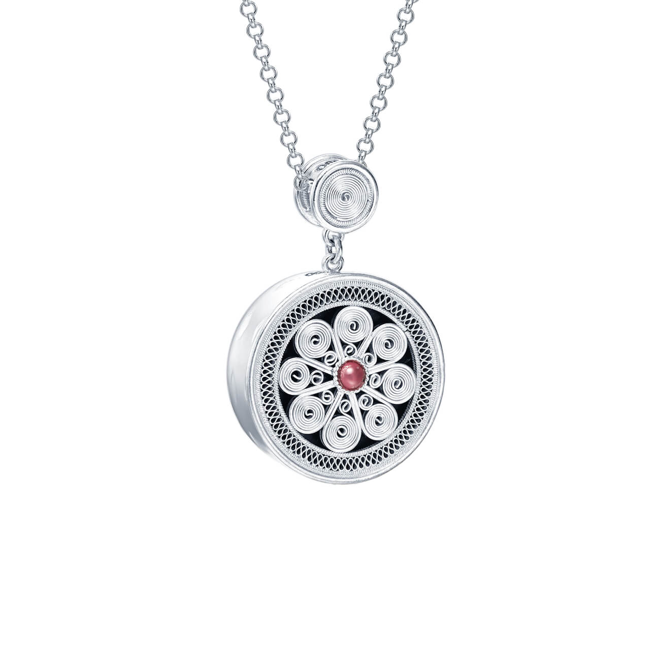 silver necklace