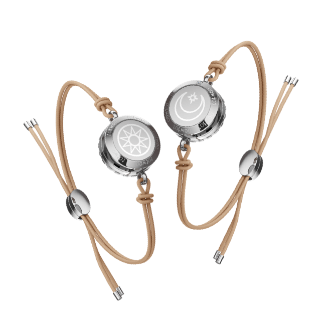 Totwoo Sun moon leather bracelet